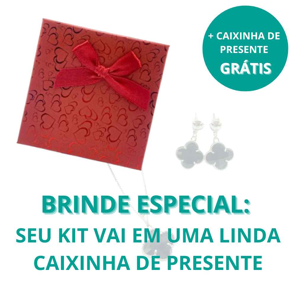KIT ESS�NCIA DO TREVO DOURADO FOLHEADO - COM BRINDE 